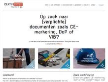 Tablet Screenshot of certificaten.org